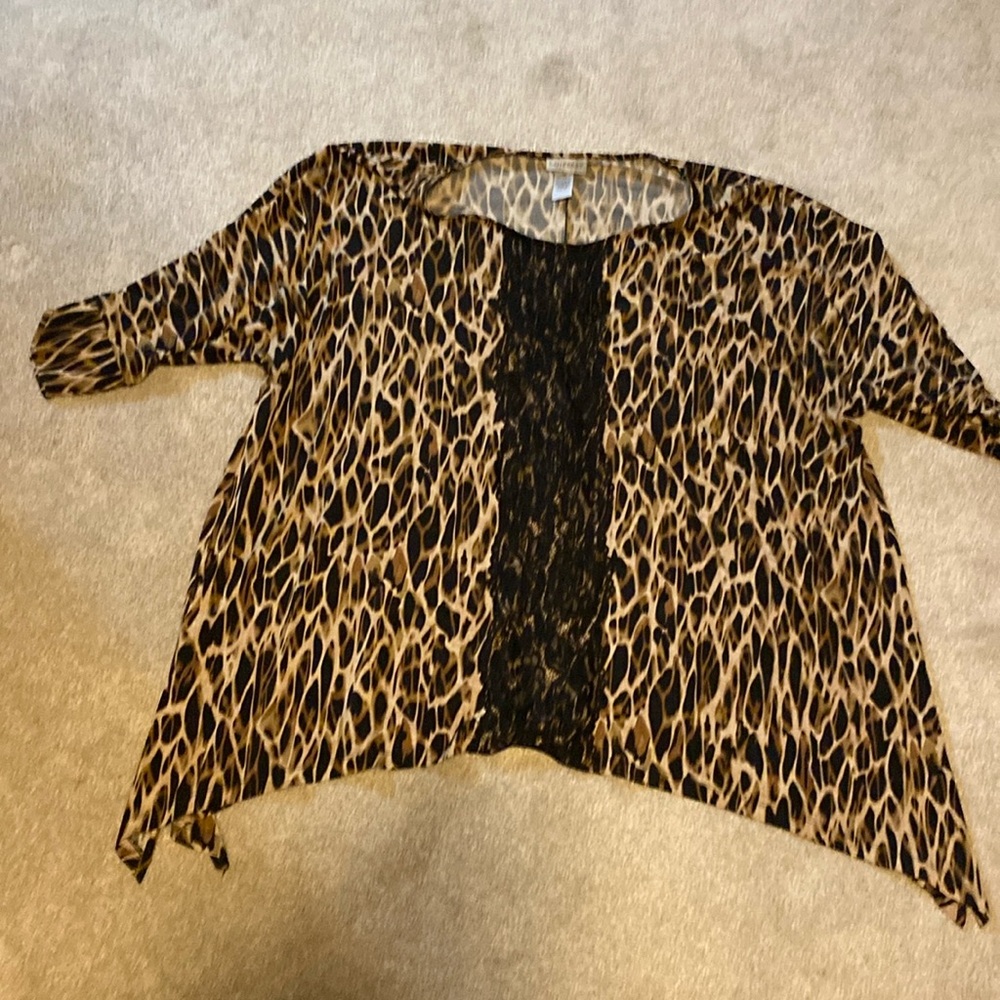 Animal print blouse